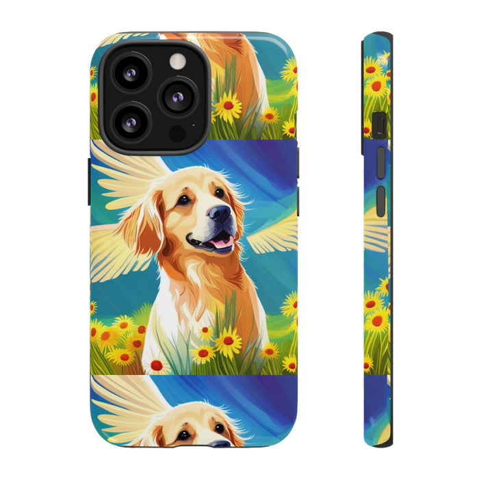 Tough Cases Golden Retriever with Wings Phone case