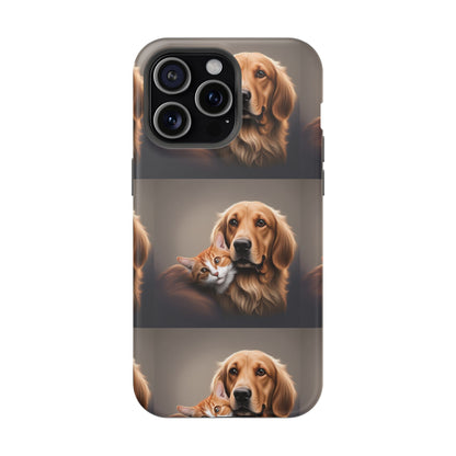 MagSafe Tough Cases cat and dog playing together
