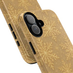 Golden Snowflake Holiday iPhone Case  Shamo's