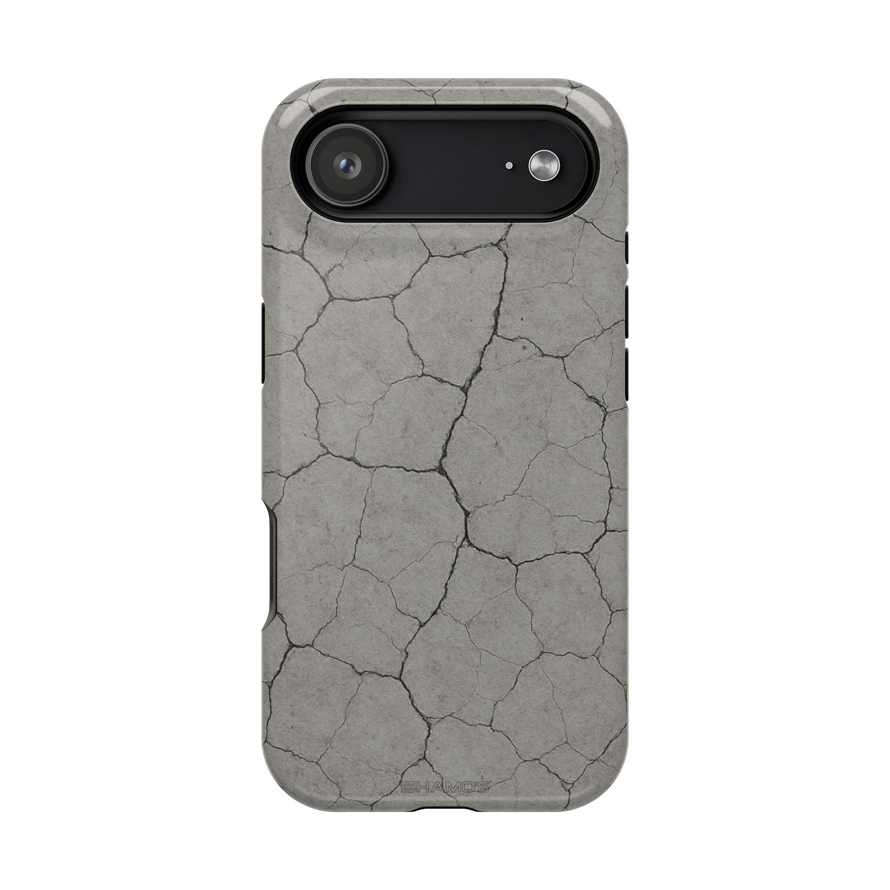 Cracked Concrete Texture iPhone Case with MagSafe compatibility