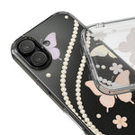 Butterfly Pearl Impact-Resistant Clear iPhone Case - iPhone 17 / Without gift packaging - Shamo's