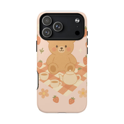 Blossom Bear Picnic iPhone Case with MagSafe