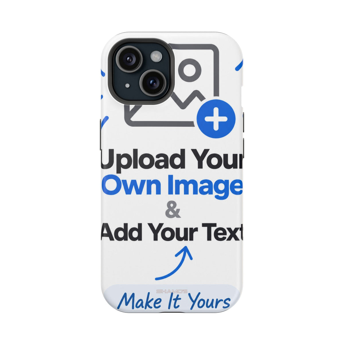 Personalisierbare iPhone-Hülle | Eigenes Foto und Text hinzufügen | MagSafe-kompatibel