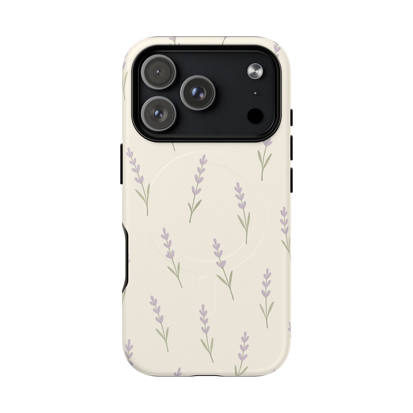 Lavender Minimal Bloom iPhone Case with MagSafe