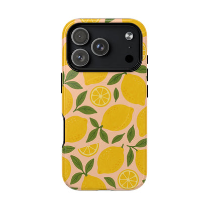 Lemon Fruit Design iPhone Case | MagSafe Compatible