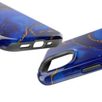 Blue Gold Marble Phone Case  Shamo's
