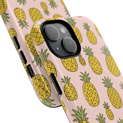 Pineapple Pattern Fruit Case for iPhone | MagSafe Compatible