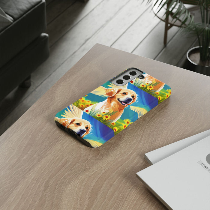 Tough Cases Golden Retriever with Wings Phone case