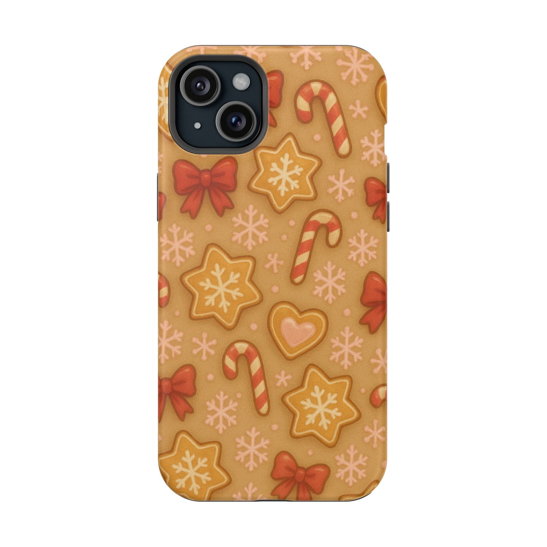 Candy Cane & Gingerbread Holiday iPhone Case — Impact-Resistant  Shamo's iPhone 15 Plus / Matte / Without gift packaging