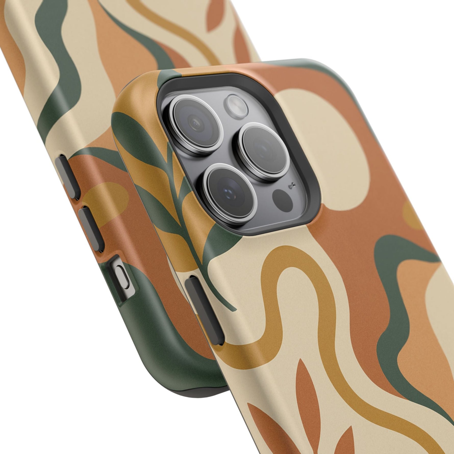 Abstract Earth-Tone Impact iPhone Case — MagSafe  Shamo's