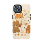 Forest Friends iPhone Case — Fox, Bear & Bunny Design. with MagSafe - Shamo's