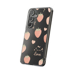Sweet Love Strawberry Clear iPhone Case | MagSafe  Shamo's