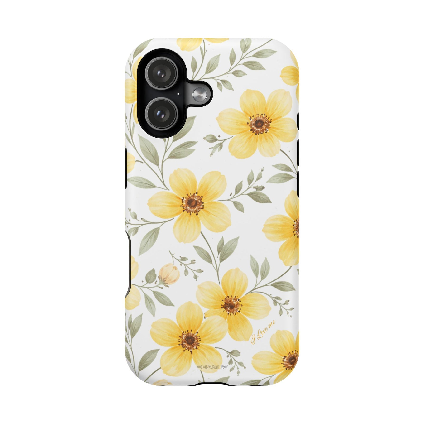 Yellow Flowers Summer Floral Magnetic Impact-Resistant iPhone Case with MagSafe Compatibility - iPhone 17 / Matte - Shamo's