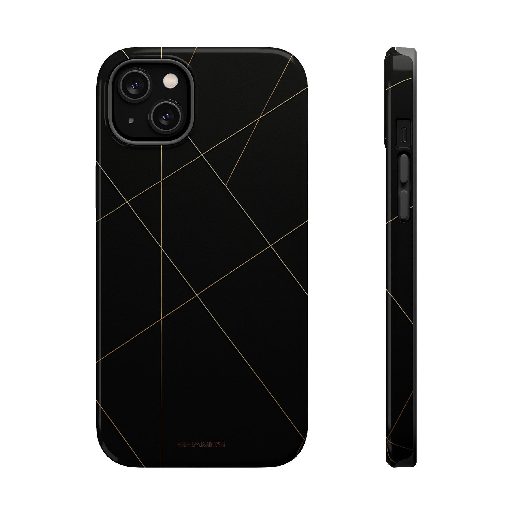 Funda para iPhone con diseño geométrico negro | MagSafe