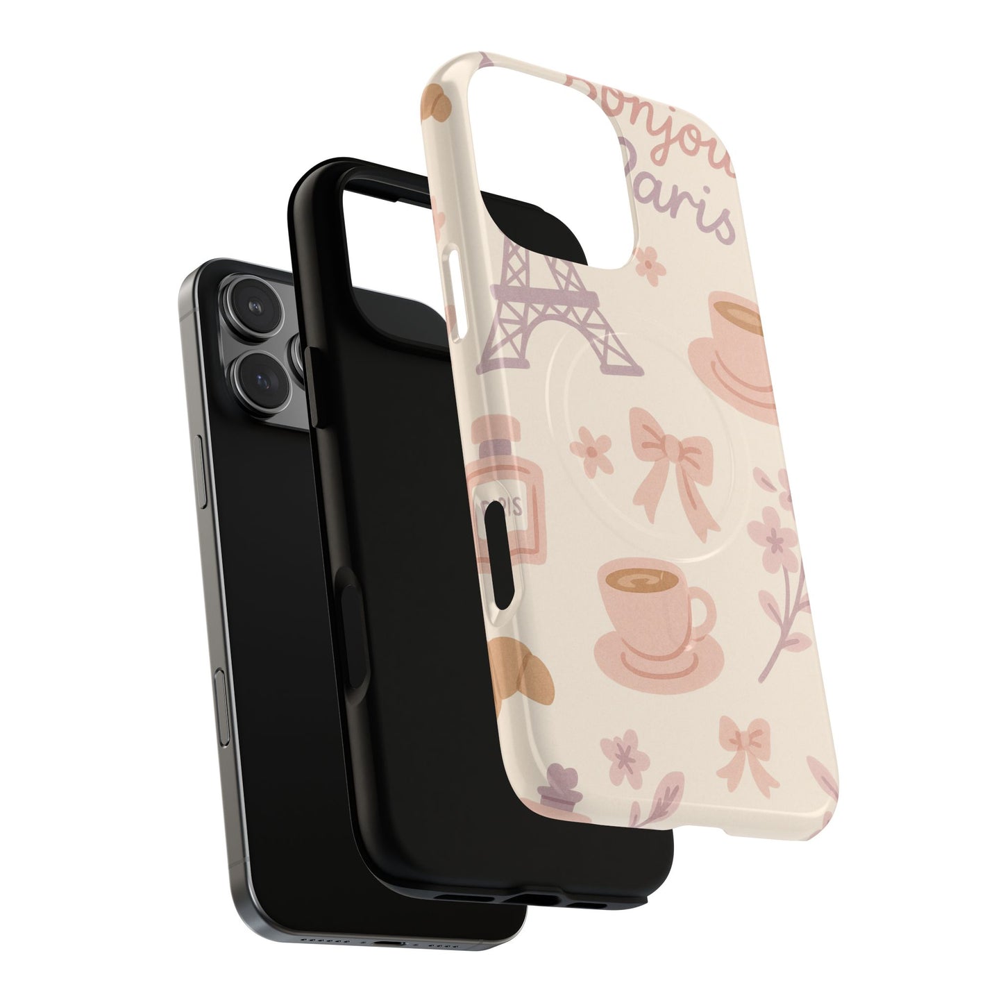 Chic Parisian iPhone Case - with Eiffel Tower Design | MagSafe