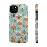 Winter Gingerbread Village Holiday Theme iPhone Case with MagSafe compatibility  Shamo's iPhone 14 Plus / Glossy