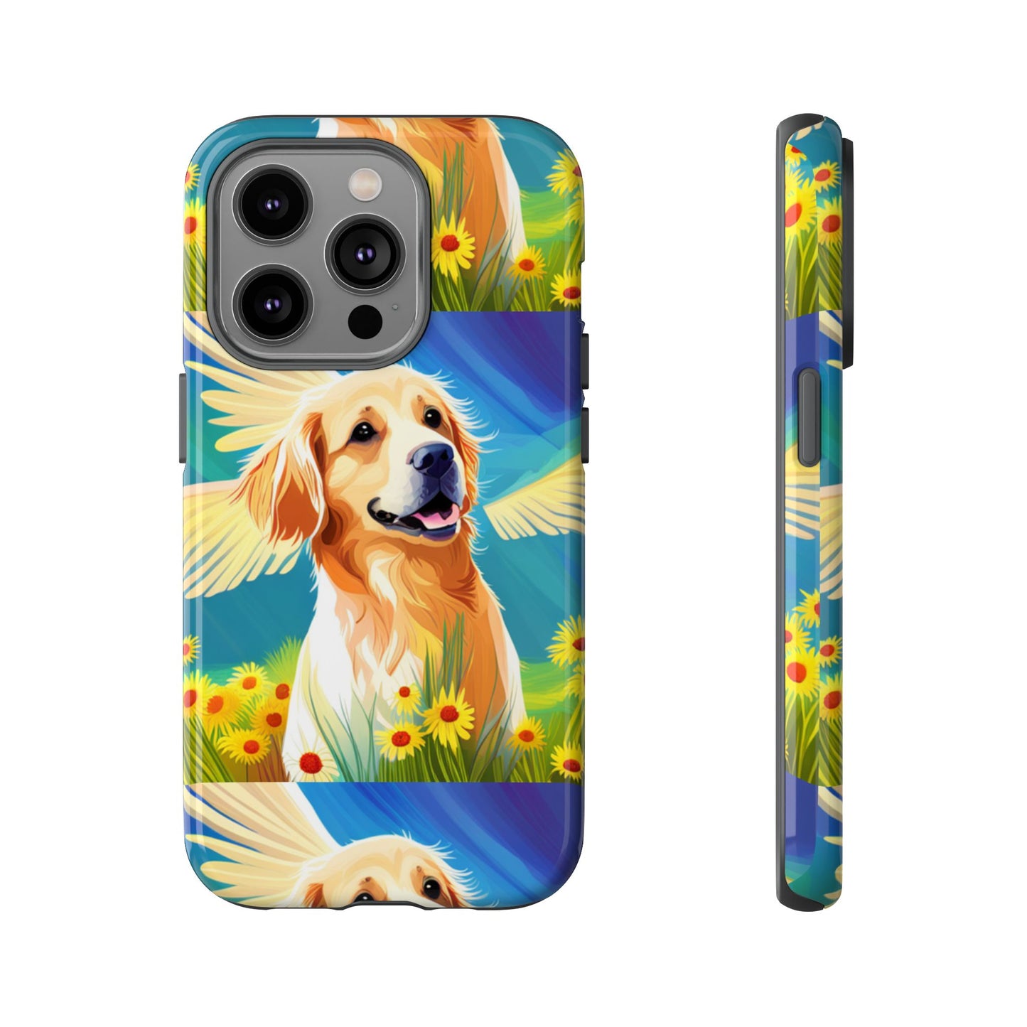 Tough Cases Golden Retriever with Wings Phone case
