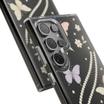 Butterfly Pearl Impact-Resistant Clear iPhone Case  Shamo's