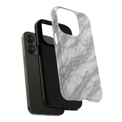Silver Mist Marble iPhone Case with MagSafe