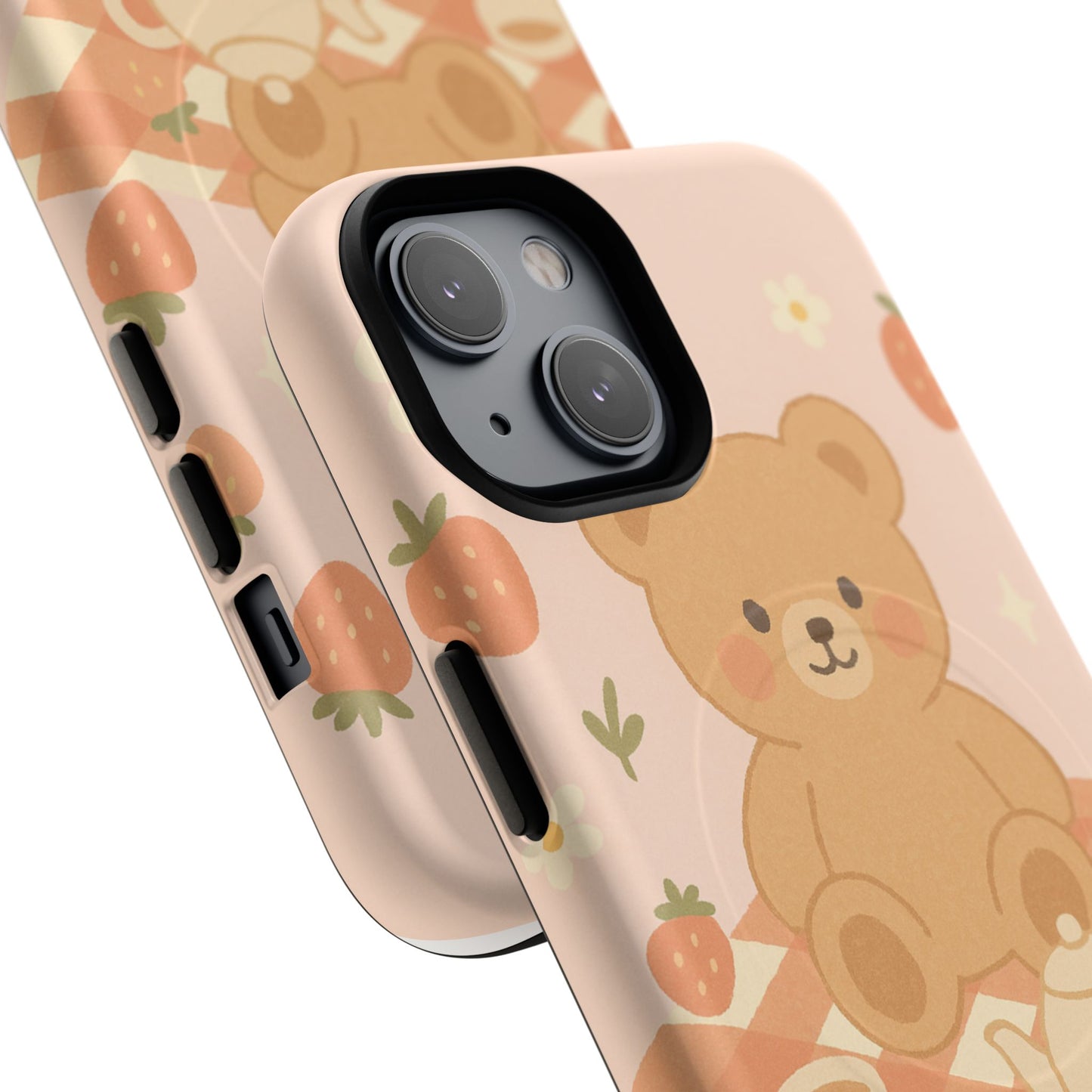Blossom Bear Picnic iPhone Case with MagSafe