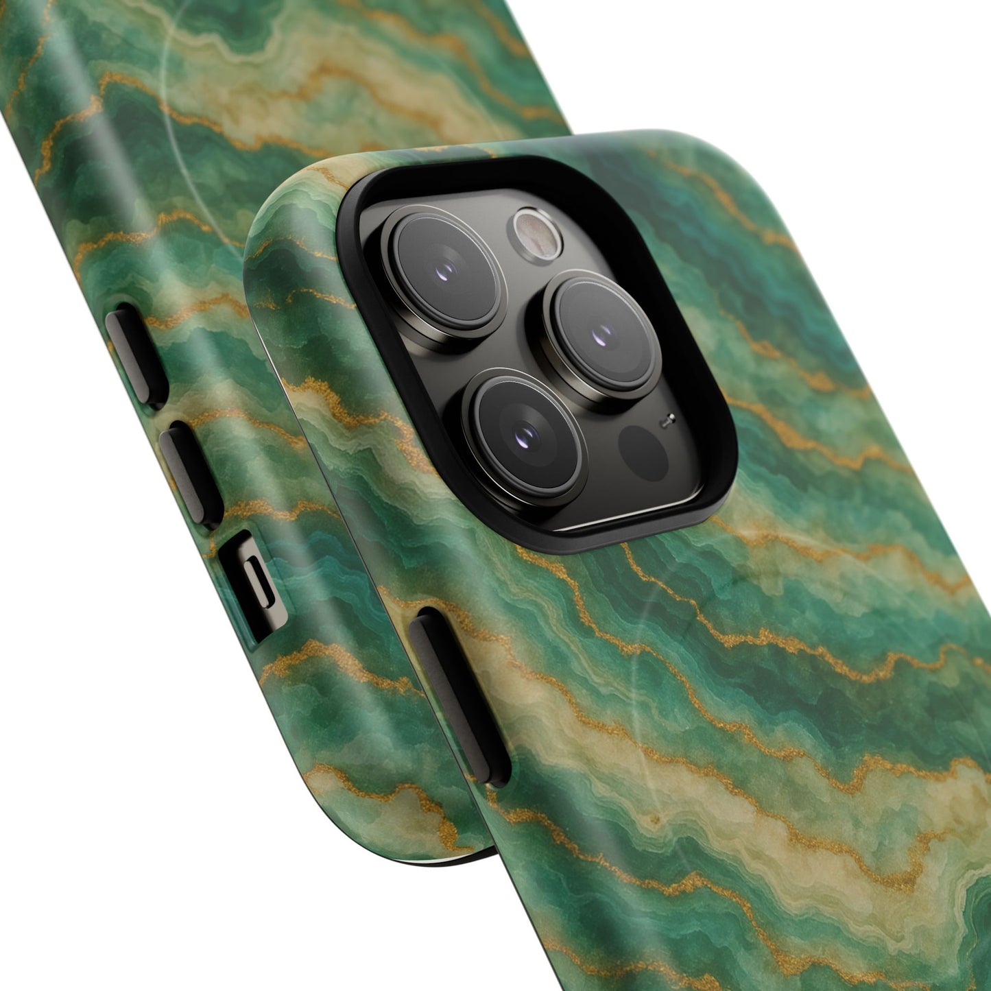 Green Marble iPhone Case with MagSafe