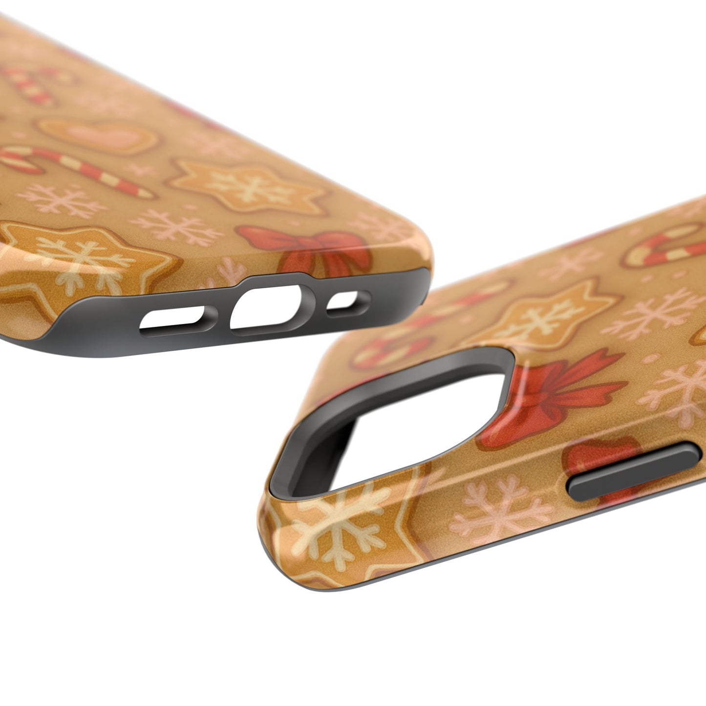 Candy Cane & Gingerbread Holiday iPhone Case — Impact-Resistant