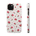 Rose Pattern Impact-Resistant iPhone Case | MagSafe