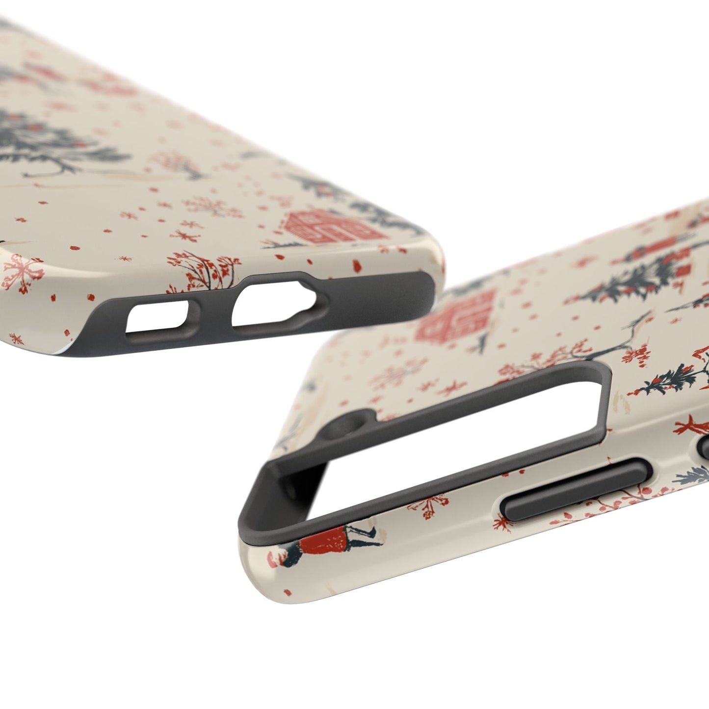 Winter Village Holiday Tough iPhone Case — Vintage Holidays & Snow Scene