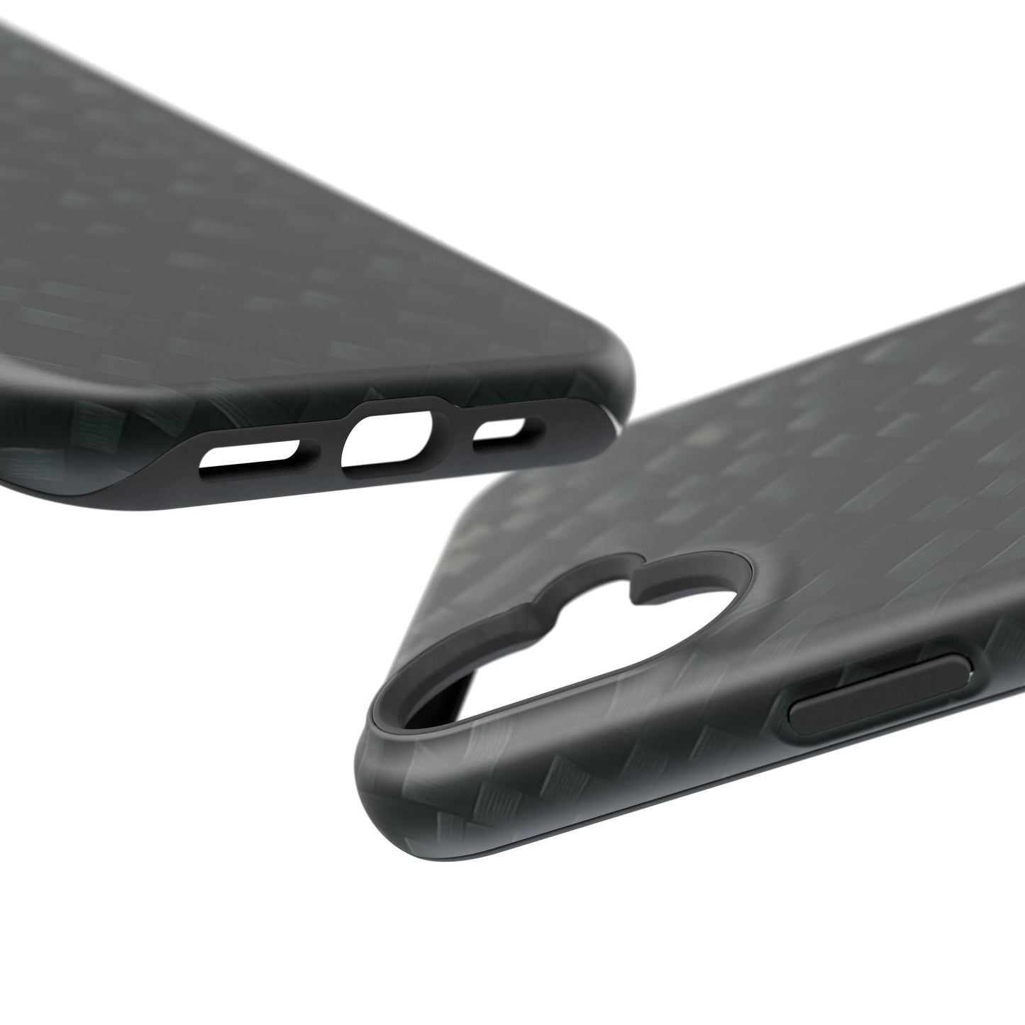 Dark Carbon Fiber Texture Magnetic Impact-Resistant iPhone Case | MagSafe compatible  Shamo's