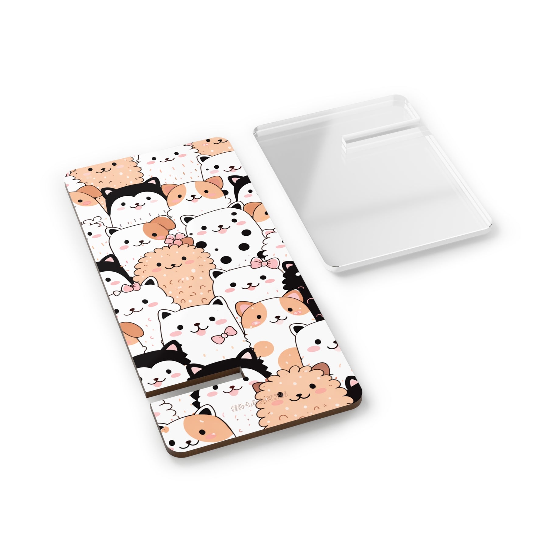 Cute Cartoon Cats & Puppies Foldable Phone Stand | Mobile Display