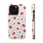Rose Pattern Impact-Resistant iPhone Case | MagSafe