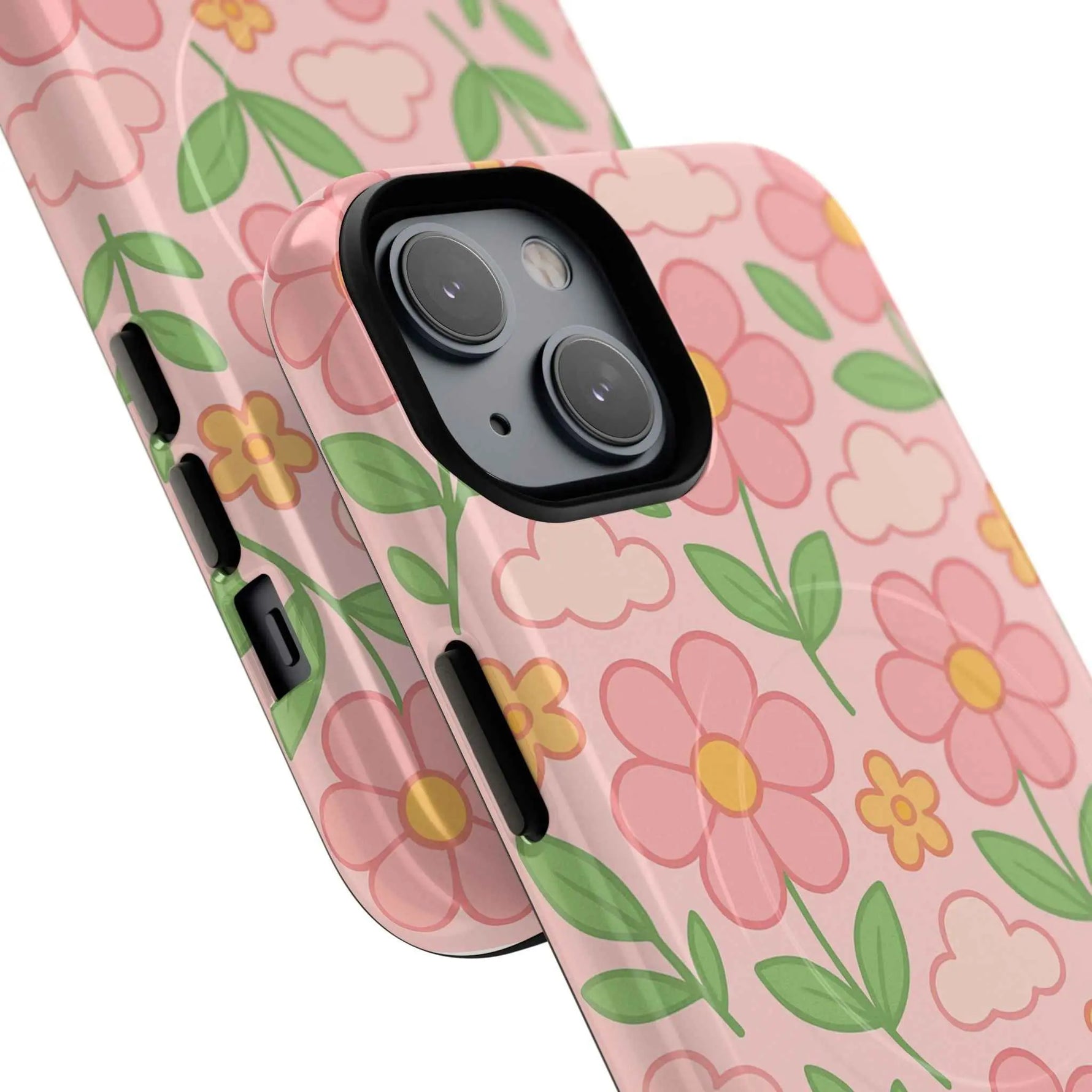 Floral Tough MagSafe Magnetic Phone Case - Stylish Protection for Your Device