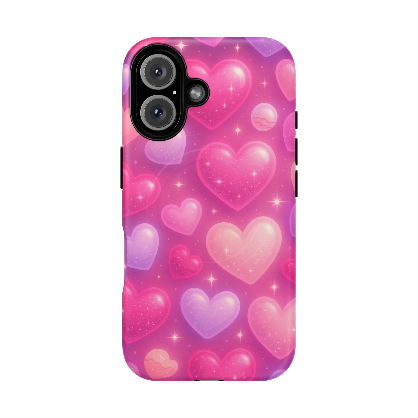 Glitter Hearts Cases for iPhones with MagSafe - Shamo's