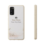Personalizable Biodegradable Custom Phone Case | Add your own Photo and Text - Samsung Galaxy S20 with gift packaging - Shamo's