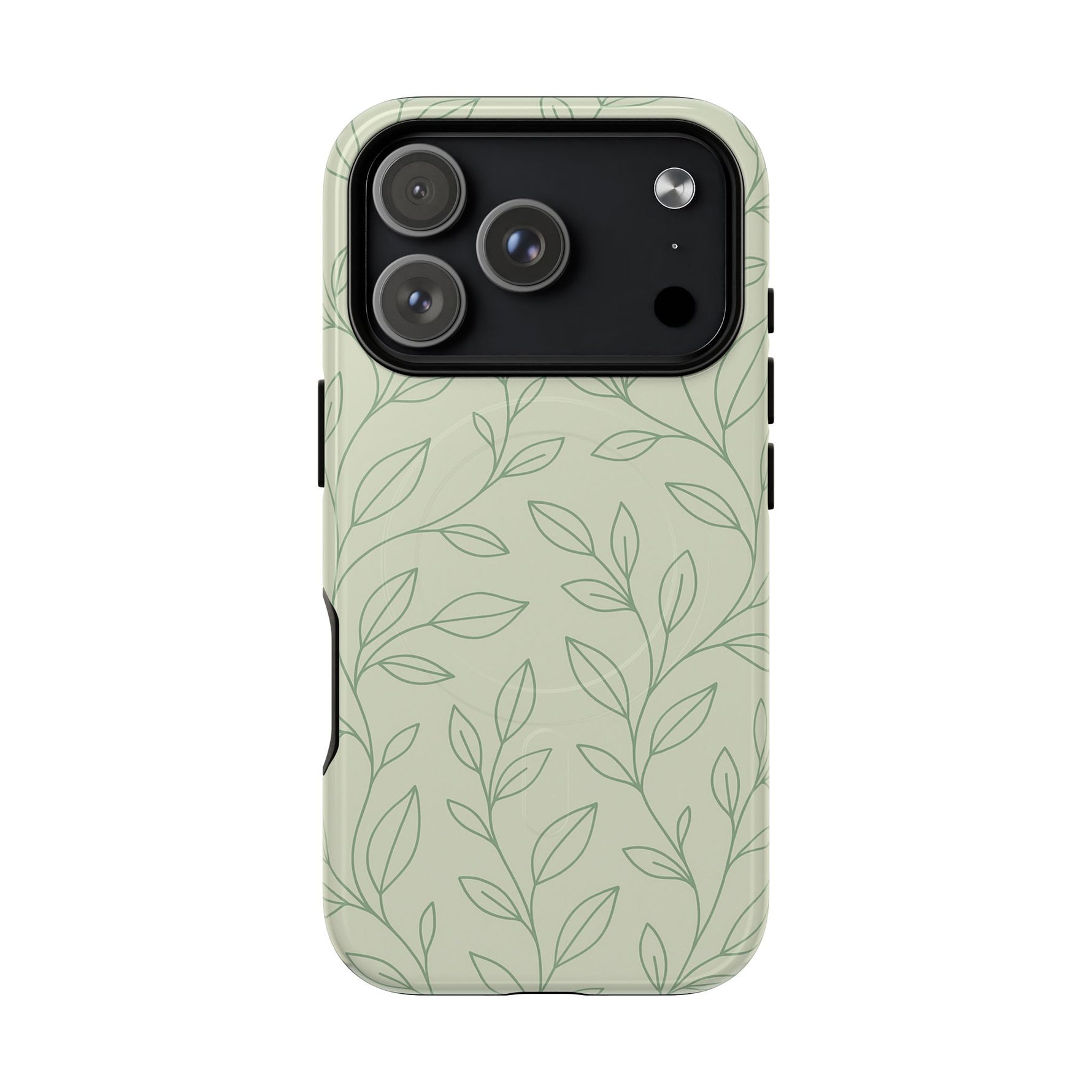 Sage Botanical Leaves Floral iPhone Case | MagSafe - Shamo's