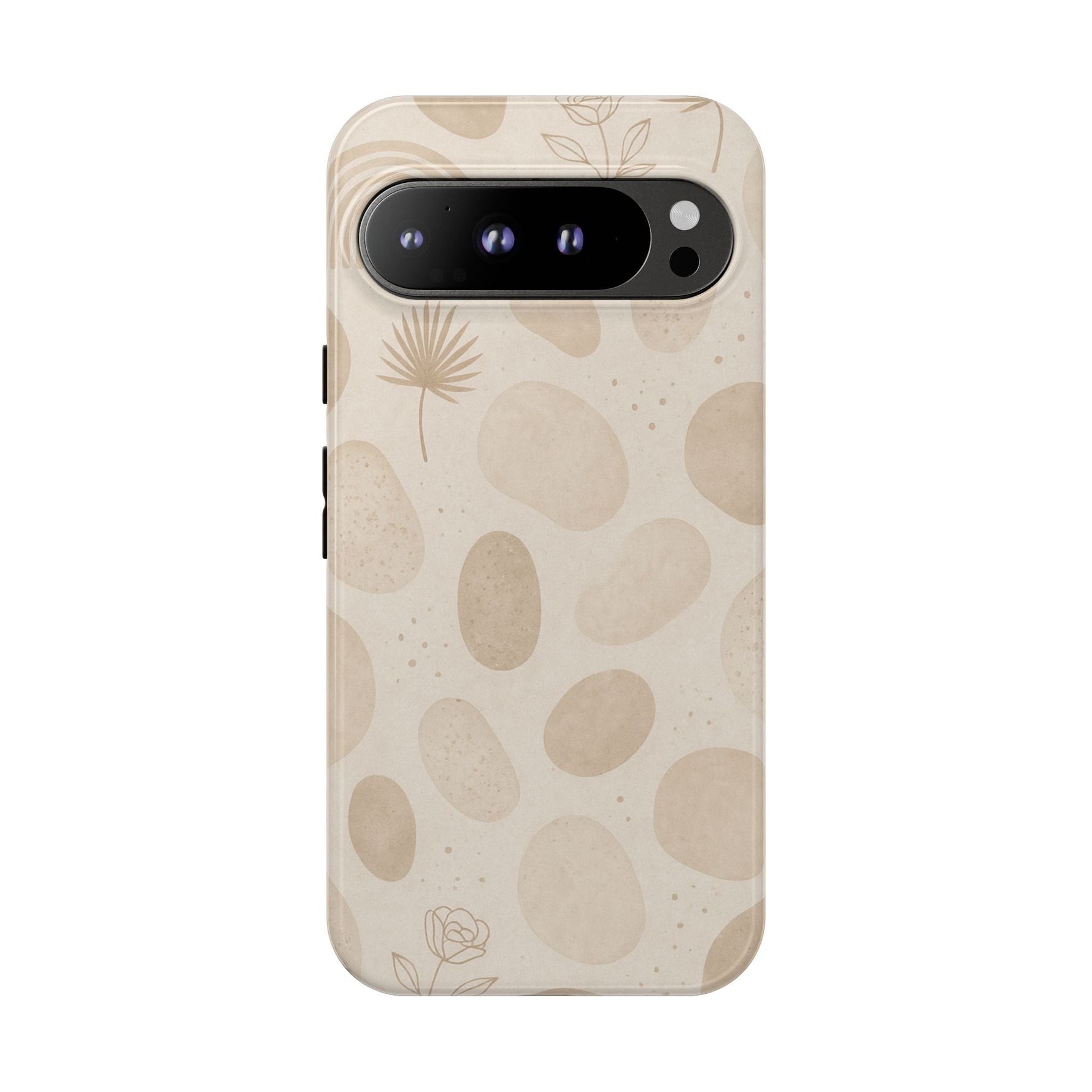 Neutral Pebble Pattern Tough iPhone Case  Shamo's Google Pixel 9 Pro XL / Glossy
