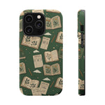 Botanical Journal Pattern iPhone Case | MagSafe Compatible Impact-Resistant Protective Cover