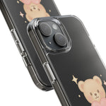 Romantic Teddy Bear Impact-Resistant iPhone Case with Heart Design  Shamo's