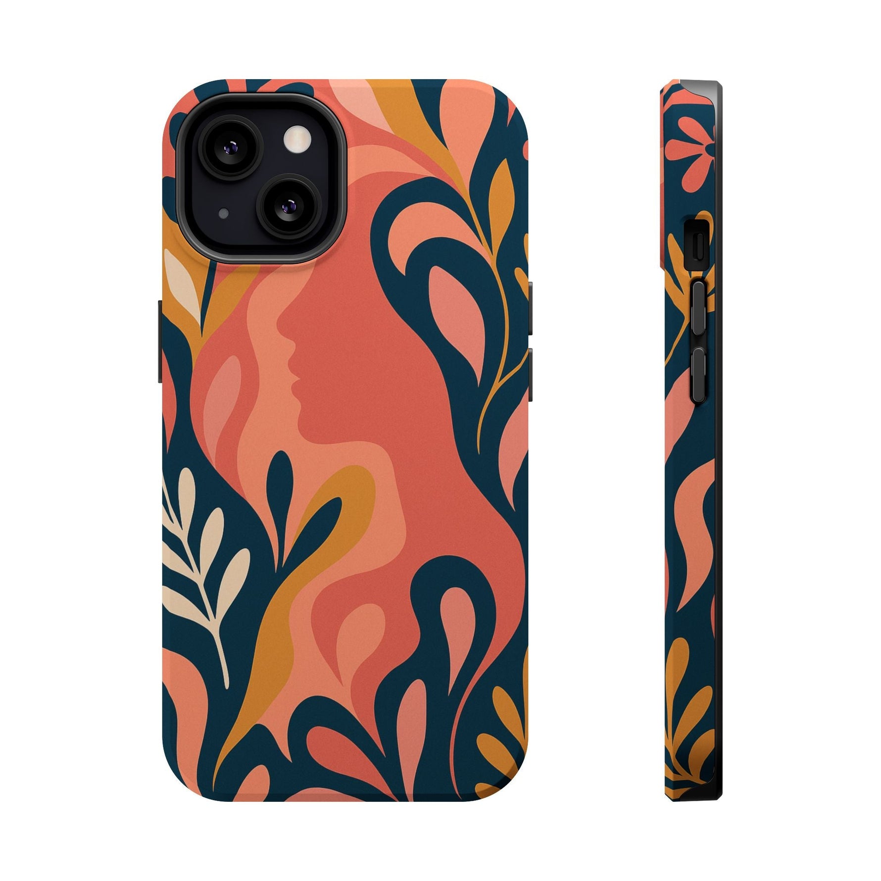 Floral Feminine Abstract MagSafe Impact-Resistant iPhone Case  Shamo's iPhone 13 / Matte