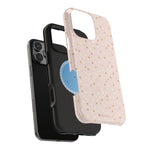 Sparkle Polka Dot Magnetic MagSafe Compatible Impact Phone Case
