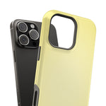 Baby Yellow Solid Color MagSafe Compatible Impact-Resistant Phone Case | Slim Protective Cover