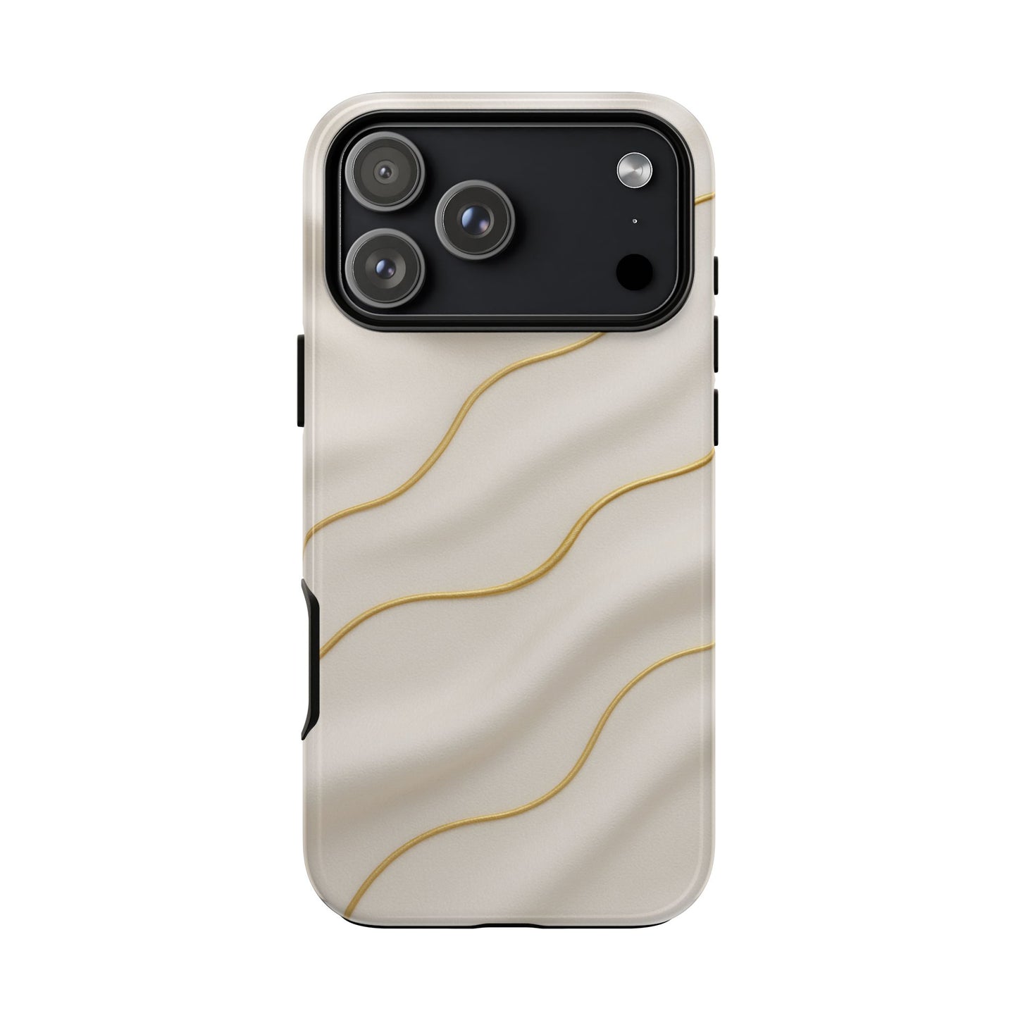 Elegant Gold Wave Tough iPhone Case - Shamo's