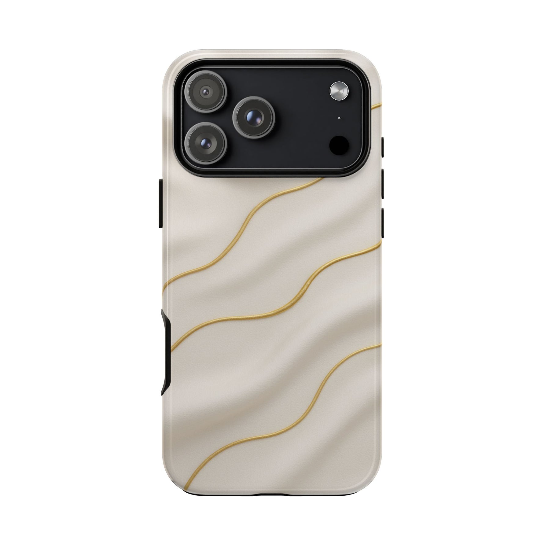 Elegant Gold Wave Tough iPhone Case - Shamo's