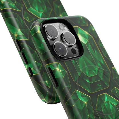 Luxury Series Emerald Gem iPhone Case with MagSafe