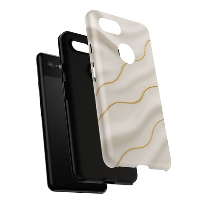 Elegant Gold Wave Tough iPhone Case