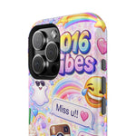 2016 Vibes Y2K Sticker Collage Magnetic Impact-Resistant iPhone Case with MagSafe Compatibility