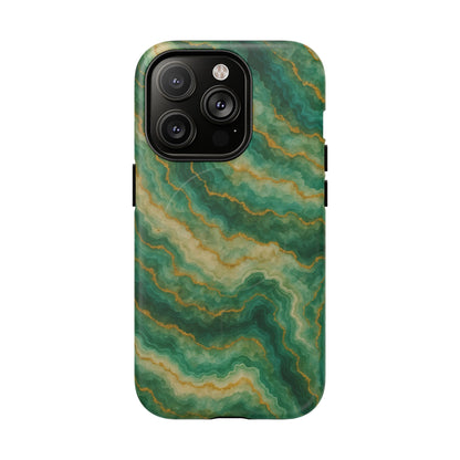 Green Marble iPhone Case with MagSafe - Shamo's