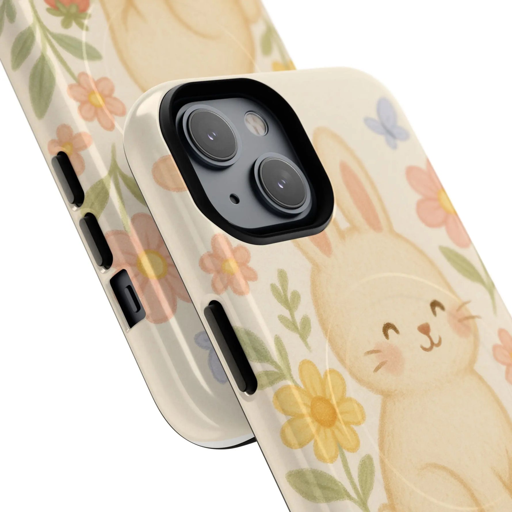 Fluffy Bunny Garden iPhone Case with MagSafe - Shamo's
