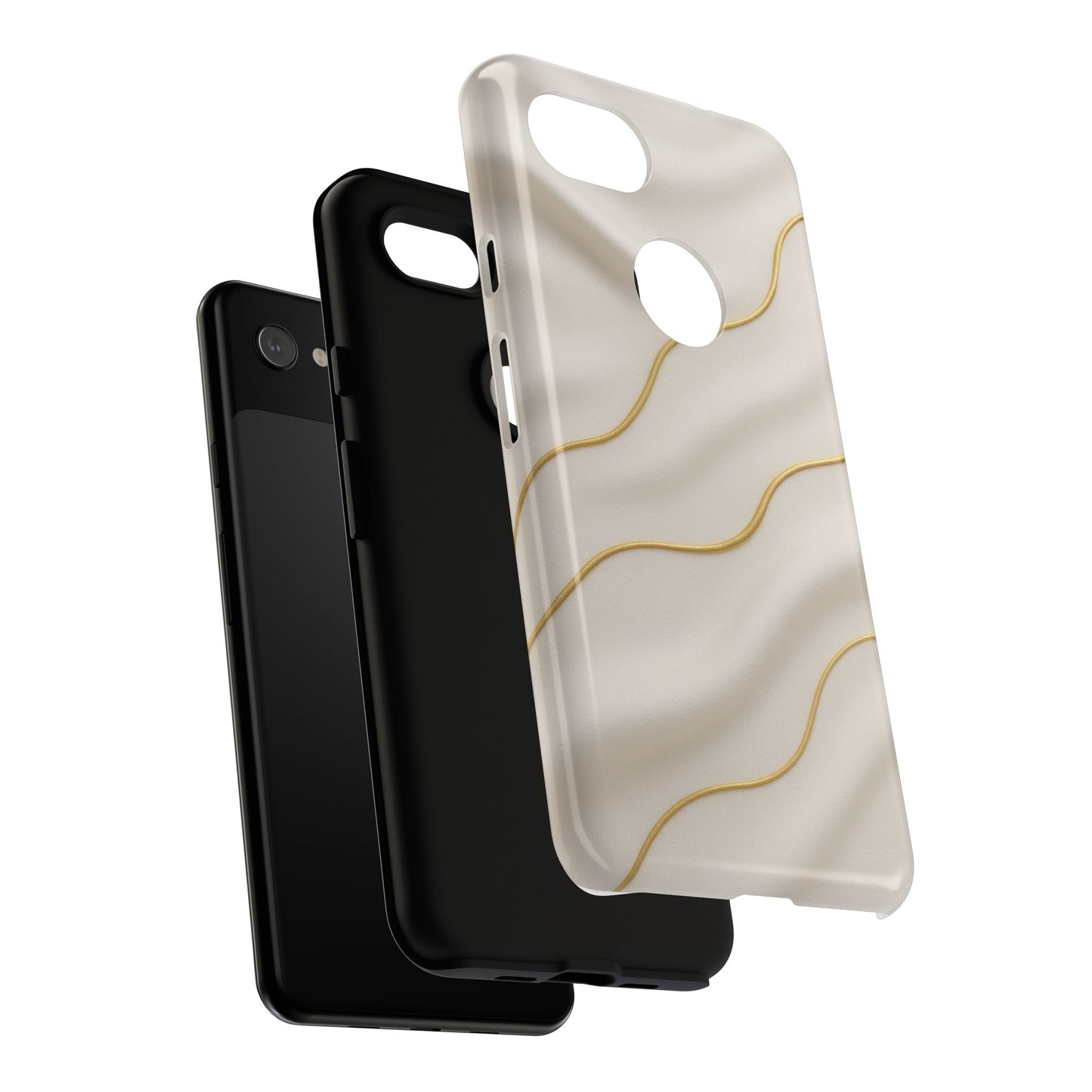 Elegant Gold Wave Tough iPhone Case