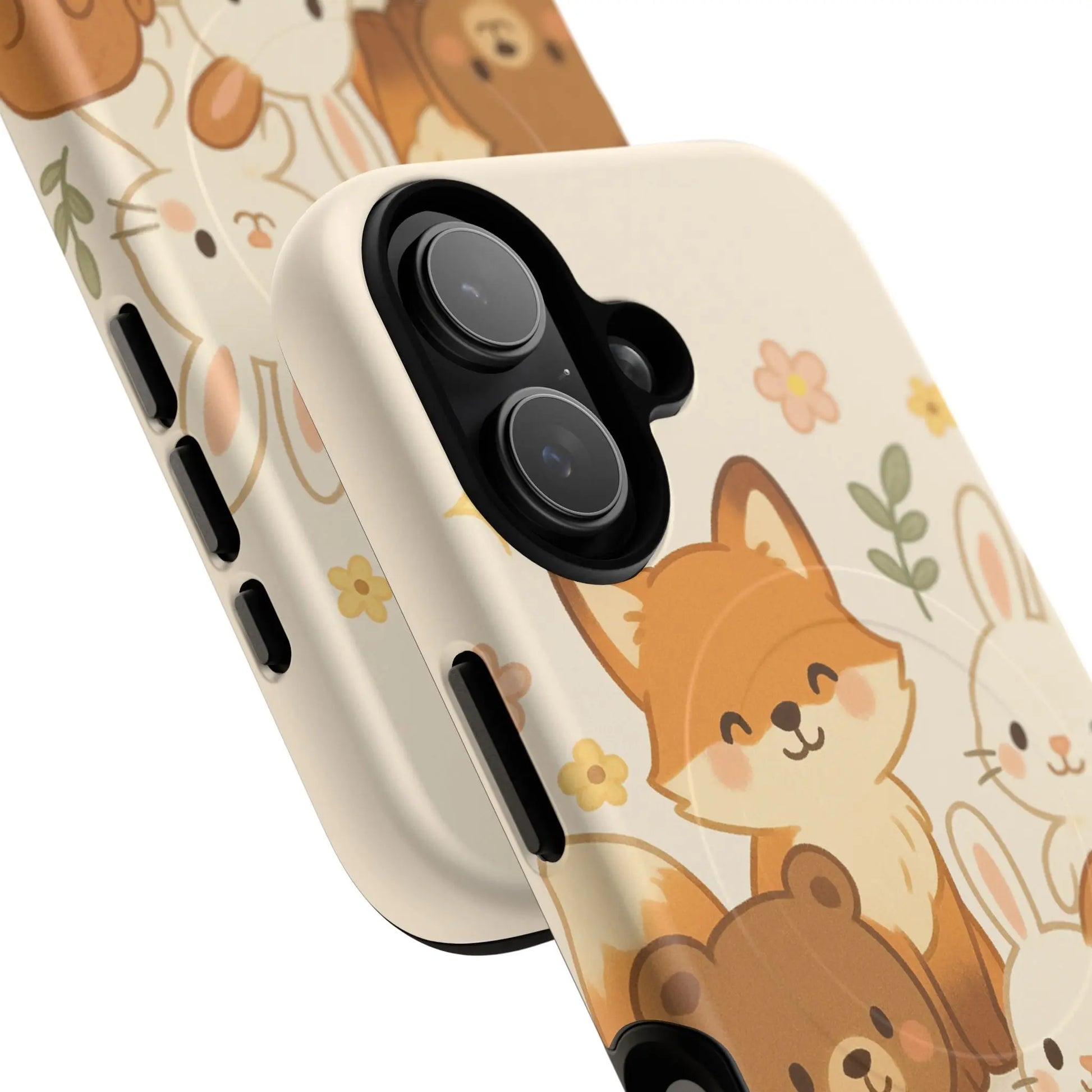 Forest Friends iPhone Case — Fox, Bear & Bunny Design. with MagSafe  Shamo's